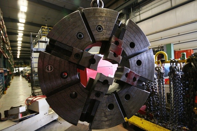 12" Warner & Swasey, 4-jaw chuck, 12" bore, #10336 - Image 1