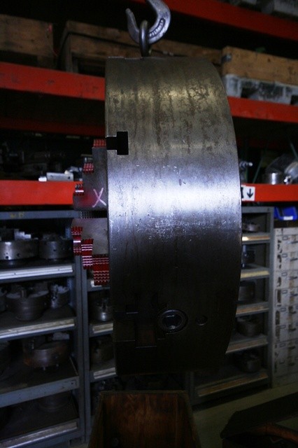 12" Warner & Swasey, 4-jaw chuck, 12" bore, #10336 - Image 6