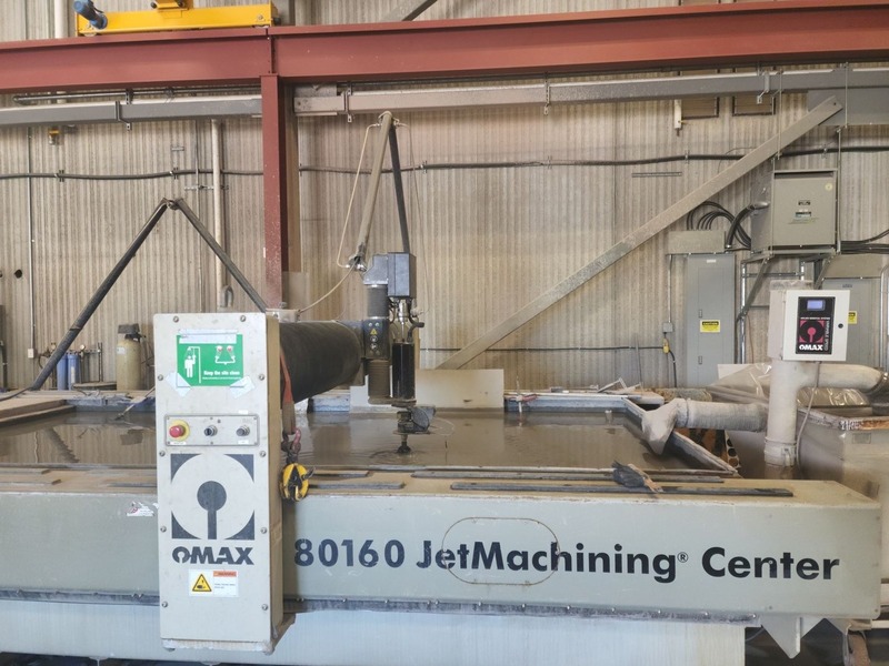 Omax #80160, JetMachining Waterjet Cutter, 80" x 160" cutting area, 50 HP pump, solids removal system & A-Jet - Image 3