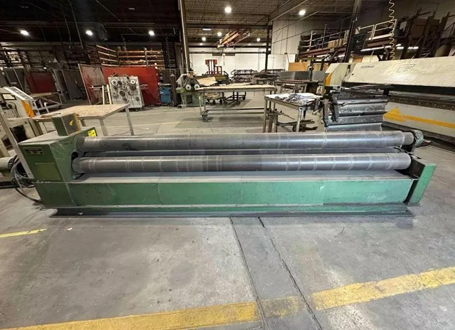 12' x 10 gauge Hassleholms Roundo #PA-185/12, 3-Roll Hydraulic Plate Bending Roll, 7.3" diameter roll, 5.5 - Image 1