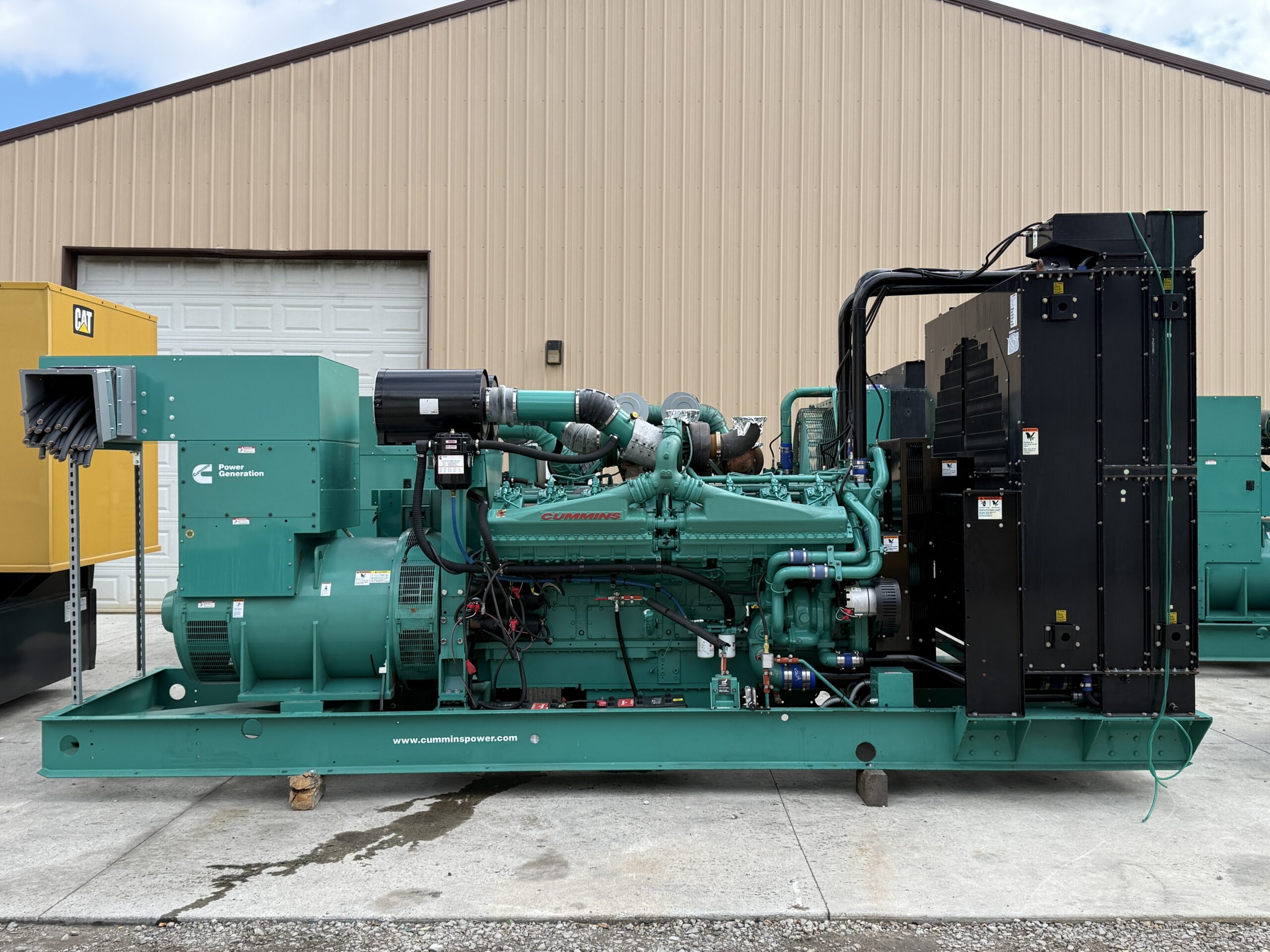 1,500 KW Cummins #DQGAB, diesel generator set, 277/480V., 3-Ph., 60 Hz, standby, 1800 RPM, QSKTA50-GE engine - Image 1
