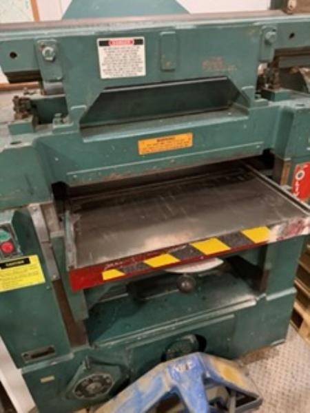24" x 8" Oliver #299-D, Single Surface Planer, 10 HP cutterhead motor, 2 HP gear box, 15-60 FPM, sectional - Image 2
