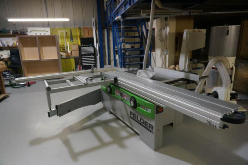 Felder #KF-700S, Sliding Table Panel Saw w/ Spindle Moulder, 110.2" sliding table length, 7.5 HP, precision - Image 1