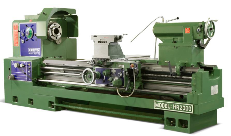34"/45.6" x 80" Kingston #HR-3480, precision lathe, 25" swing over cross slide, 4.1" bore, 8-800 RPM - Image 1