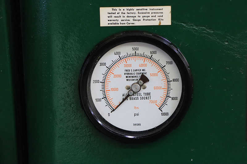30 Ton, Carver #2629, hydraulic press, 10" stroke - Image 5