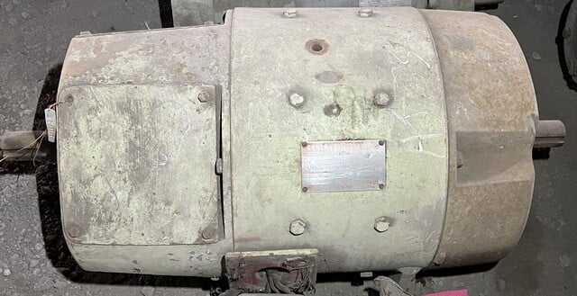 15 HP 850/1750 RPM General Electric, Frame 366E, 240 Volts, DPFG, Shunt, DC Motor - Image 1
