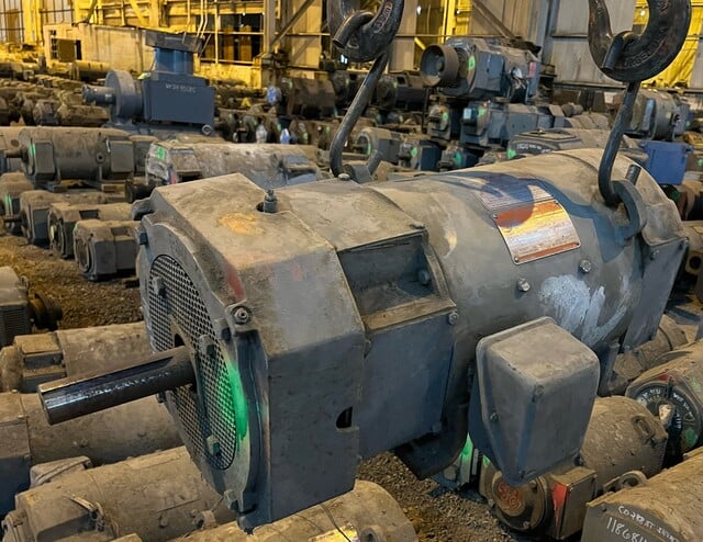 7 HP 1150/2000 RPM General Electric, Frame 259ATY, 240 Volts, TEFC, Shunt, DC Motor - Image 1