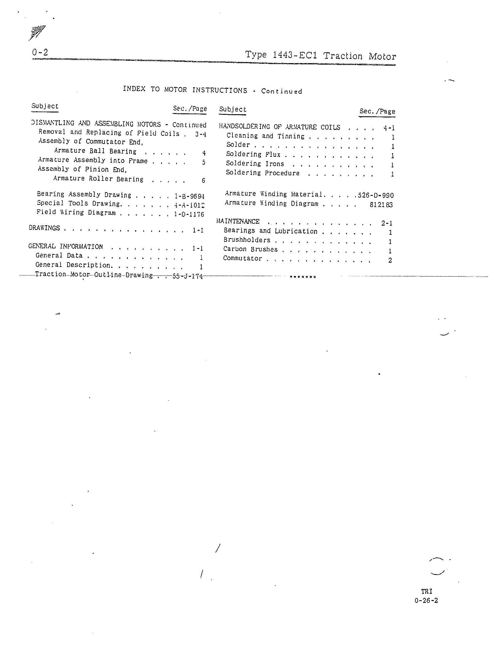 Westinghouse #1443-EC1, 4500 RPM, 400 V., DC Traction Motor, Locomotive (4 available) - Image 3