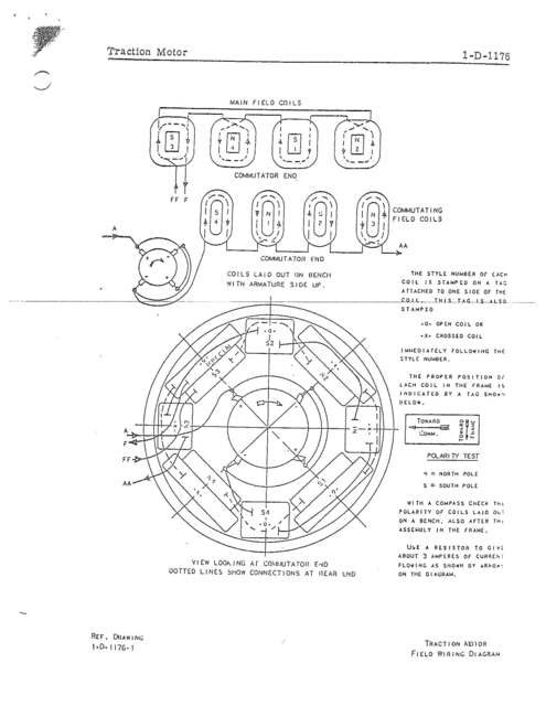 Westinghouse #1443-EC1, 4500 RPM, 400 V., DC Traction Motor, Locomotive (4 available) - Image 4
