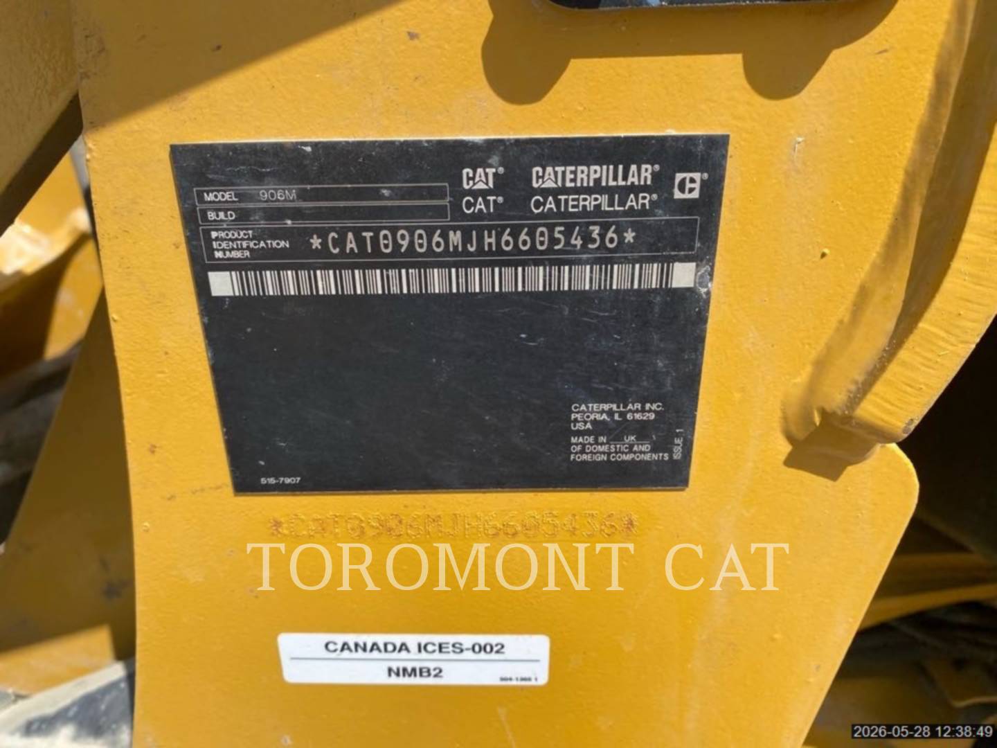 Cat 906M, Compact Wheel Loader, 4892 hours, S/N: H6605436, 2022 - Image 6