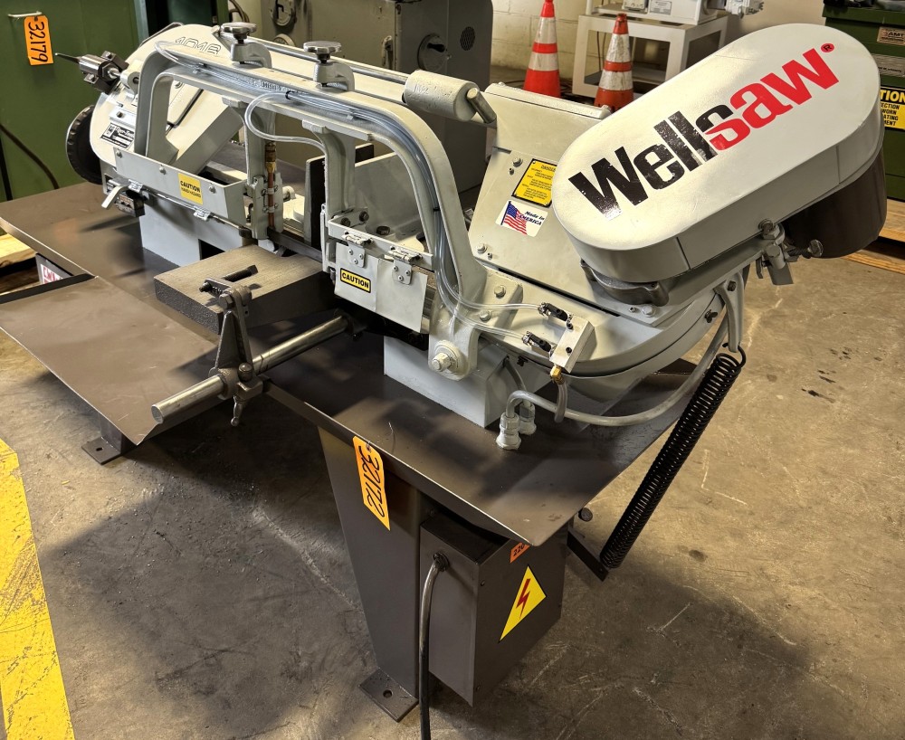 10" x 16" Wellsaw Horizontal Band Saw 1016, 50-275 FPM, 1" Blade, Coolant, 2 HP, Reconditioned - Image 3