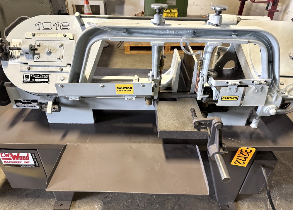 10" x 16" Wellsaw Horizontal Band Saw 1016, 50-275 FPM, 1" Blade, Coolant, 2 HP, Reconditioned - Image 4