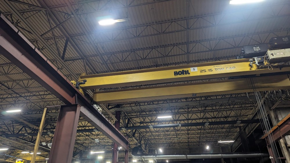 25/15 Ton, R & M, 34' 0" Span, 26' Lift, Pendant Control, VFD Bridge/Trolleys, 2012 [#2759] - Image 3