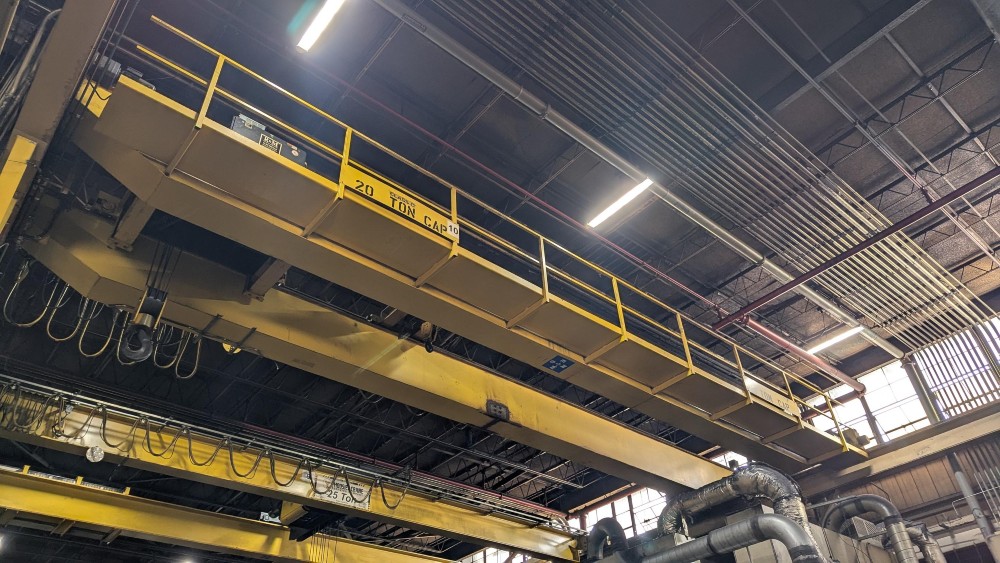 20/5 Ton, R & M/Kone, 47' 3" Span, 26' Lift, Class D, Radio Control, VFD Bridge/Trolleys, 2008 [#2757] - Image 6