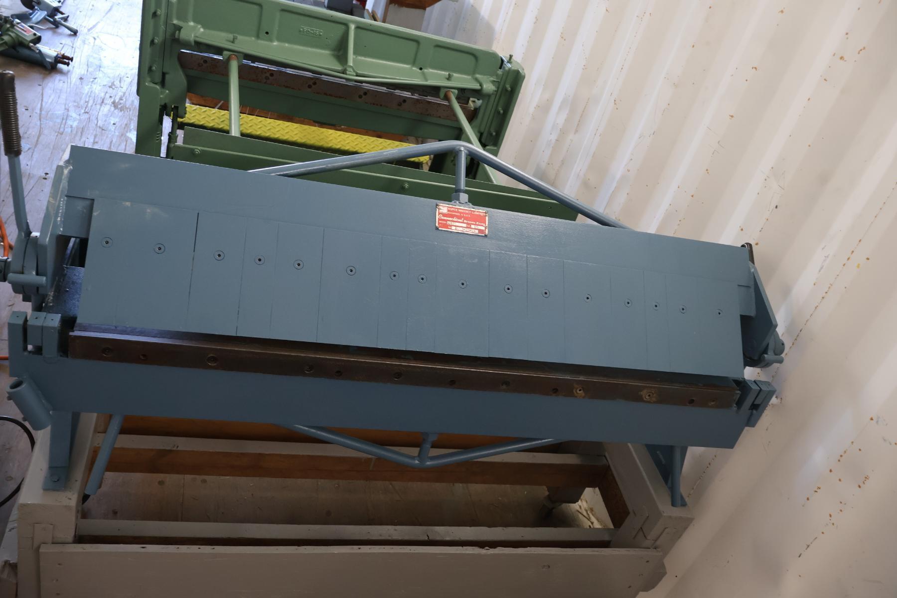 16 gauge x 4' Roper Whitney #U416, Box & Pan Finger Brake, 4" box depth, 1.25" beam lift, (16) fingers, 1993 - Image 2
