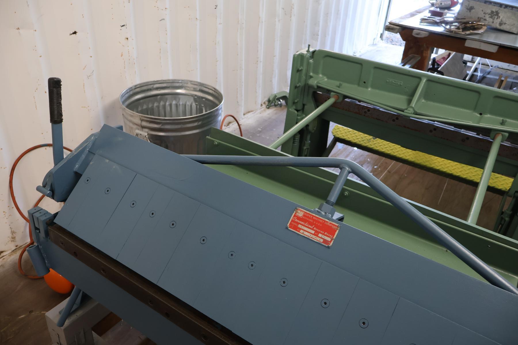 16 gauge x 4' Roper Whitney #U416, Box & Pan Finger Brake, 4" box depth, 1.25" beam lift, (16) fingers, 1993 - Image 3