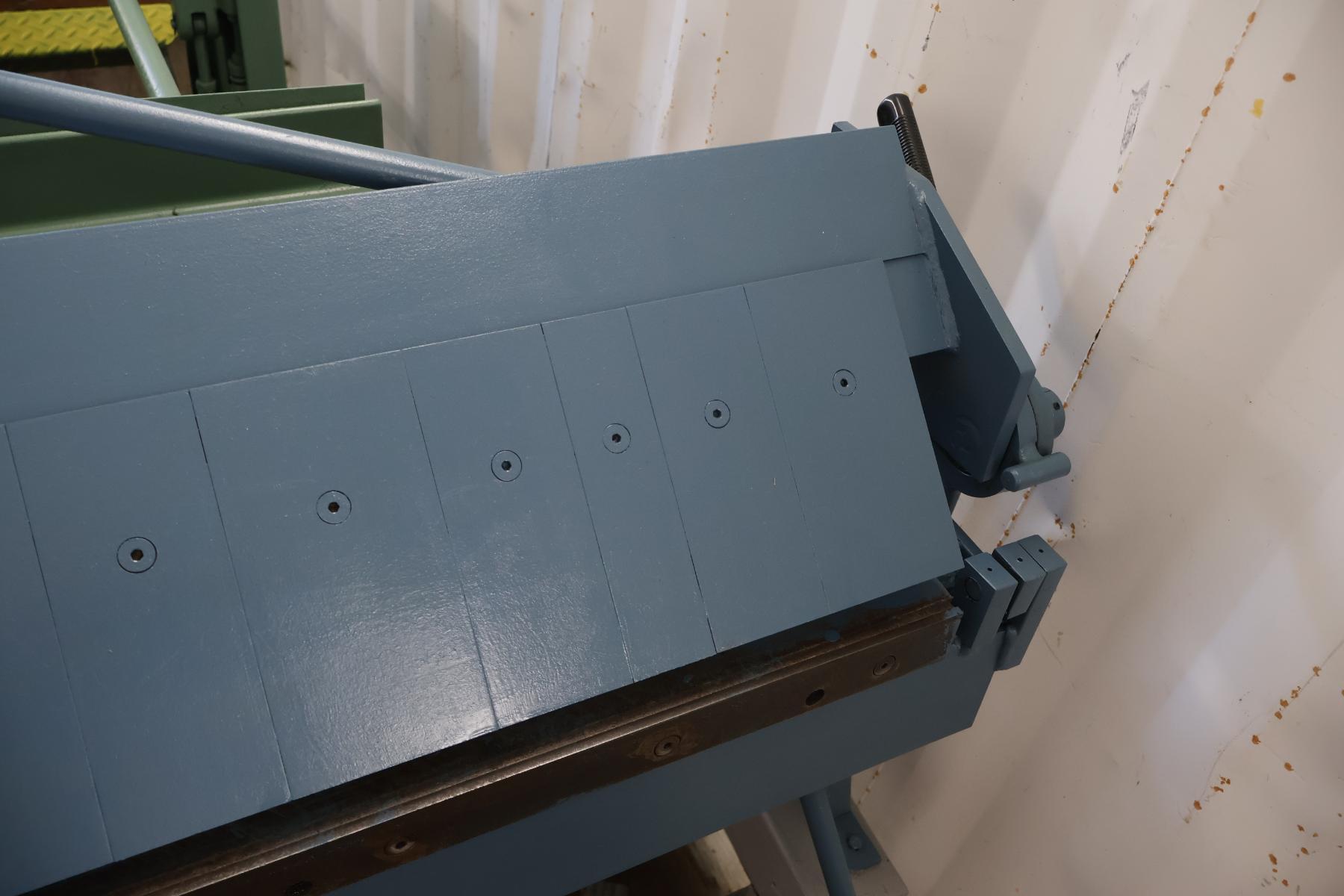 16 gauge x 4' Roper Whitney #U416, Box & Pan Finger Brake, 4" box depth, 1.25" beam lift, (16) fingers, 1993 - Image 4