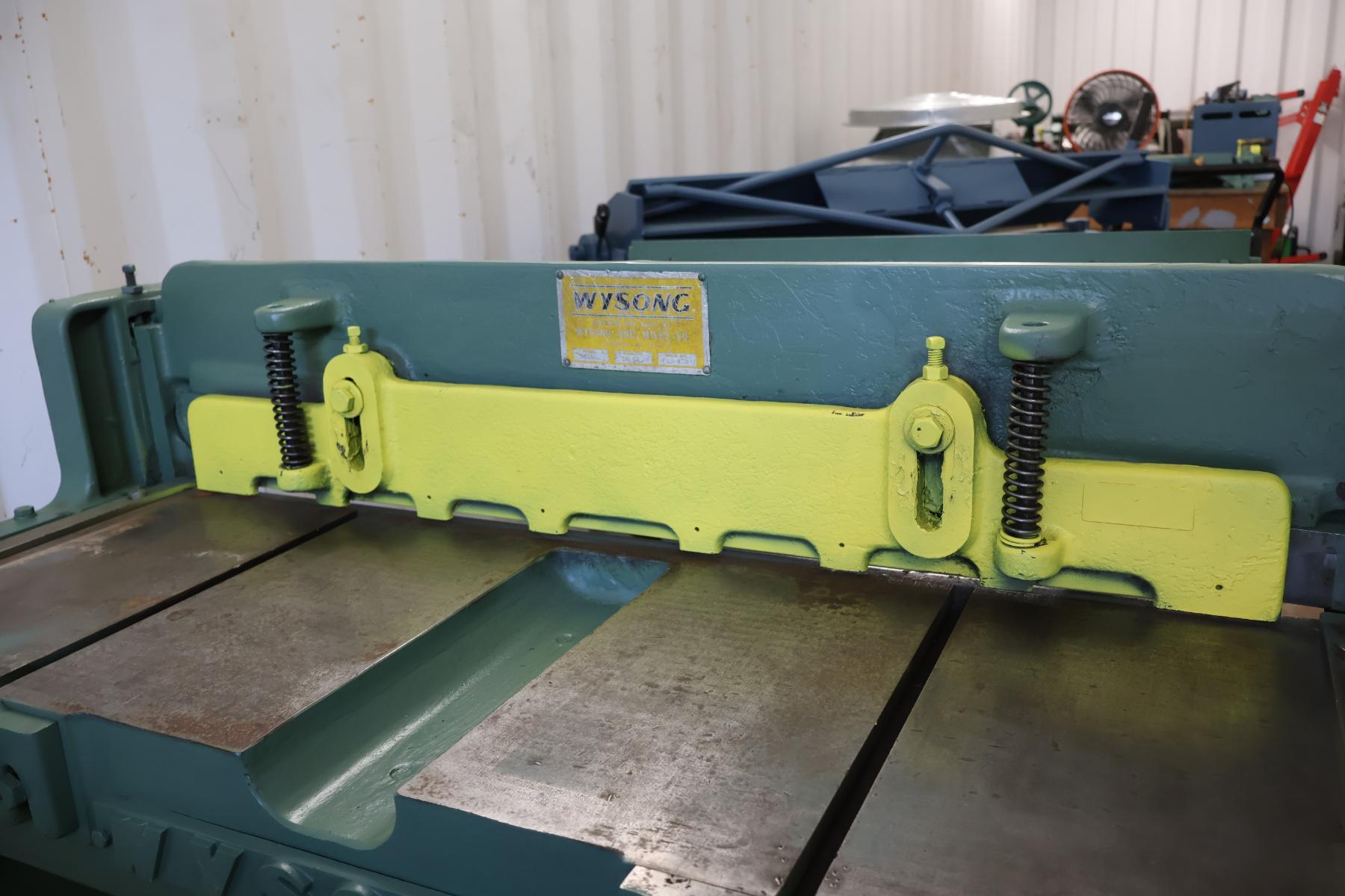 16 Wysong & Miles #1636, Stomp Shear, 26" back gauge, 14" x 36" front apron, front squaring arms, 1977 - Image 2