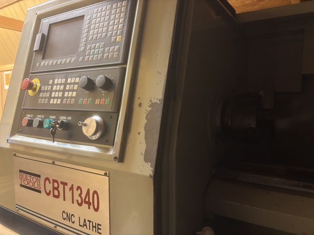Bolton Tools #CBT-1340, CNC Lathe, 12-9/16" swing, 39-3/8" centers, 1-1/2" bore, 2500 RPM, 4 HP, 4 station - Image 4
