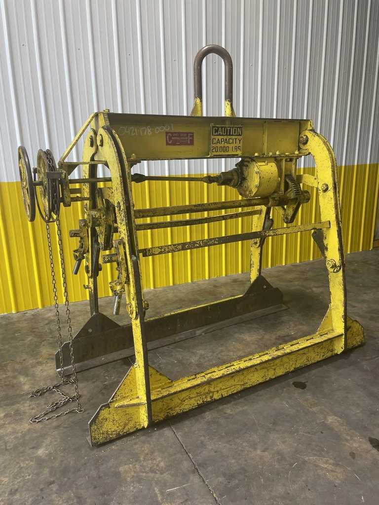 20,000 lb. Cullen-Friestedt, Sheet Lifter, 32-62" W, 84" legs - Image 1
