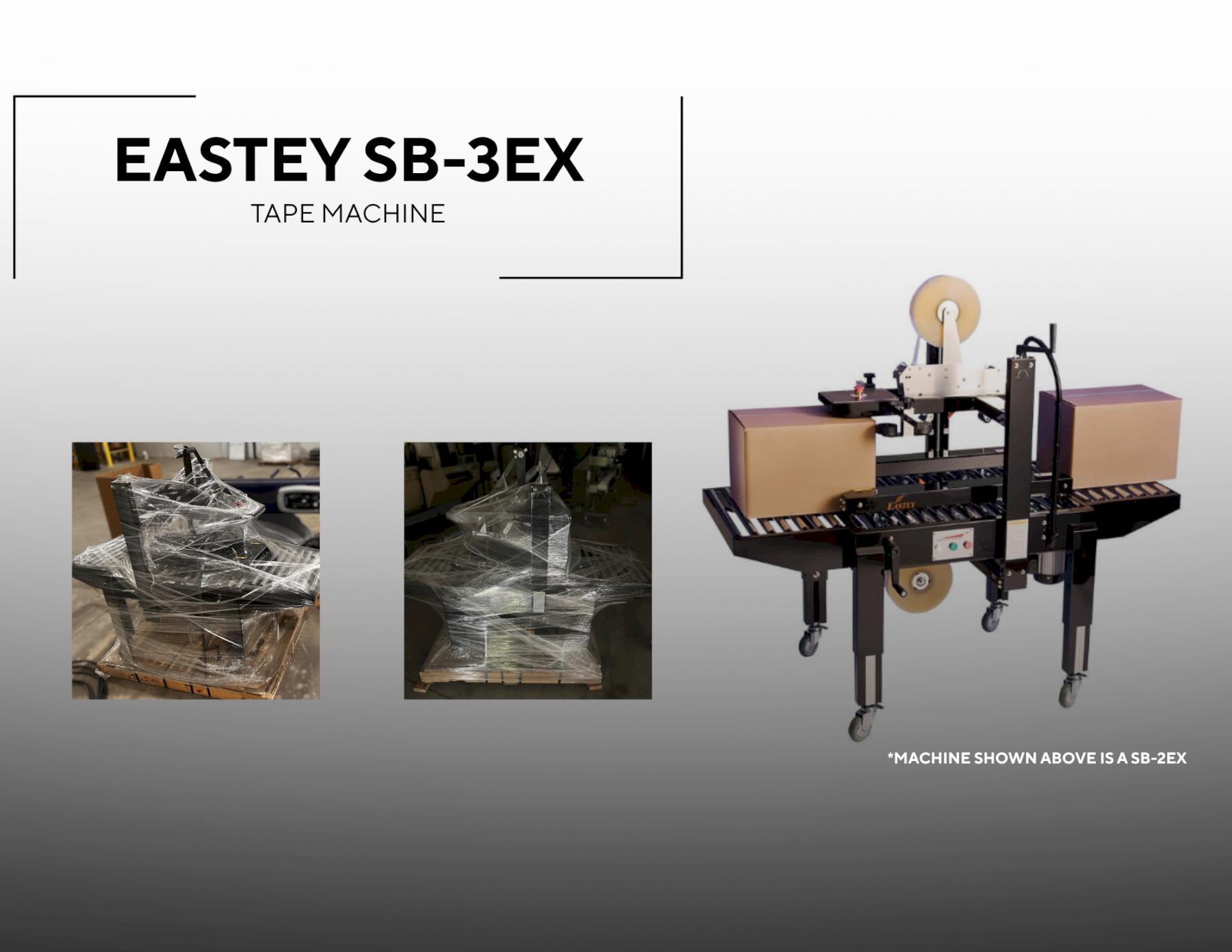 Eastey #SB-3EX, case taper, 75.5 ft./min. belt speed, 3.9"-19.5" width, 4.7"-19.5" H box capacity, 450W - Image 1