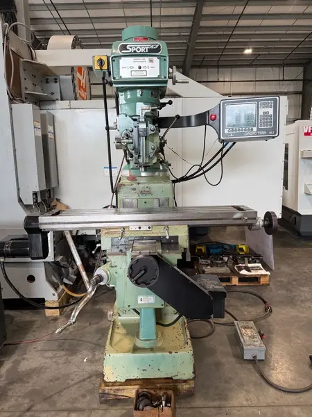 Trak #Sport-K3, CNC vertical mill, 10" x50" table, 3 HP, 32" X, 16" Y, 16" Z, 60-4200 RPM, R-8, ProtoTrak M2 - Image 1