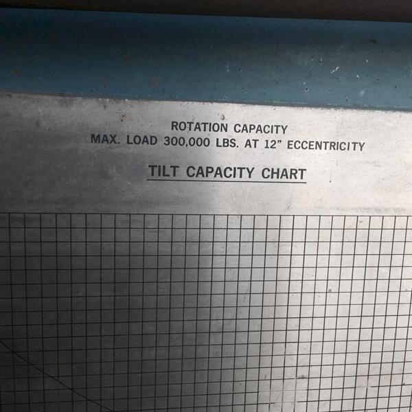 300000 lb. Aronson #3000P, welding positioner, 26' table, 1973 - Image 2