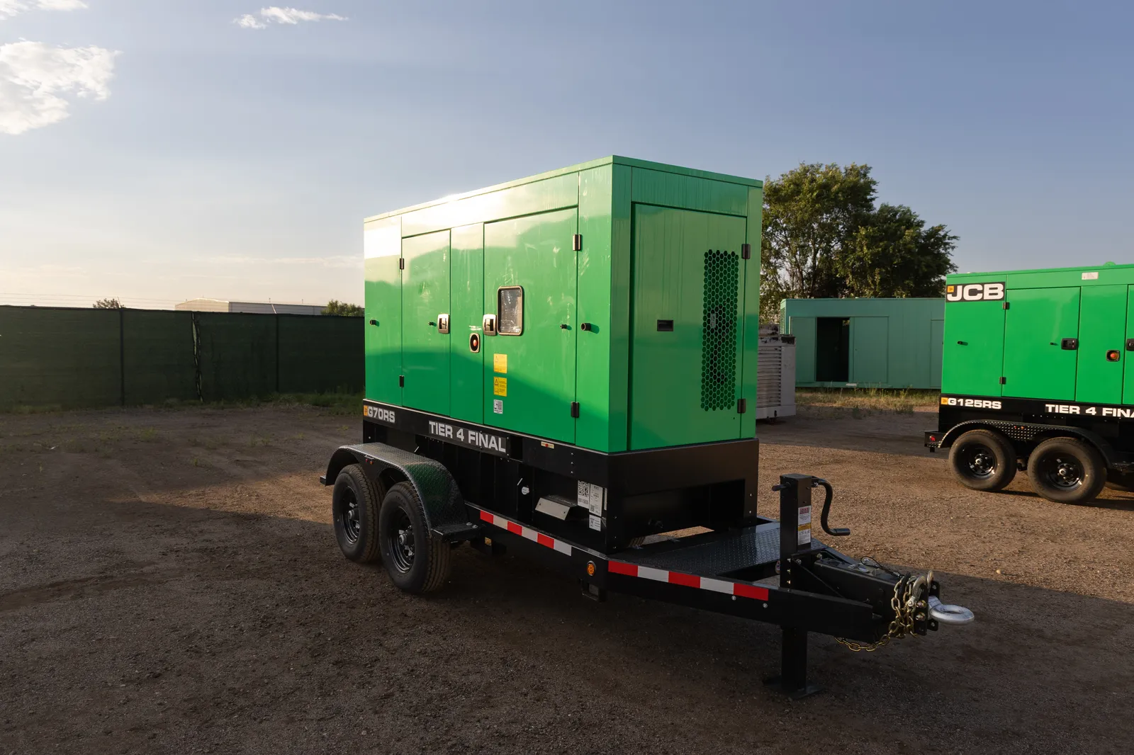 56 KW JCB, diesel generator set, trailer/enclosed, voltage selector switch, 2023, new surplus - Image 2