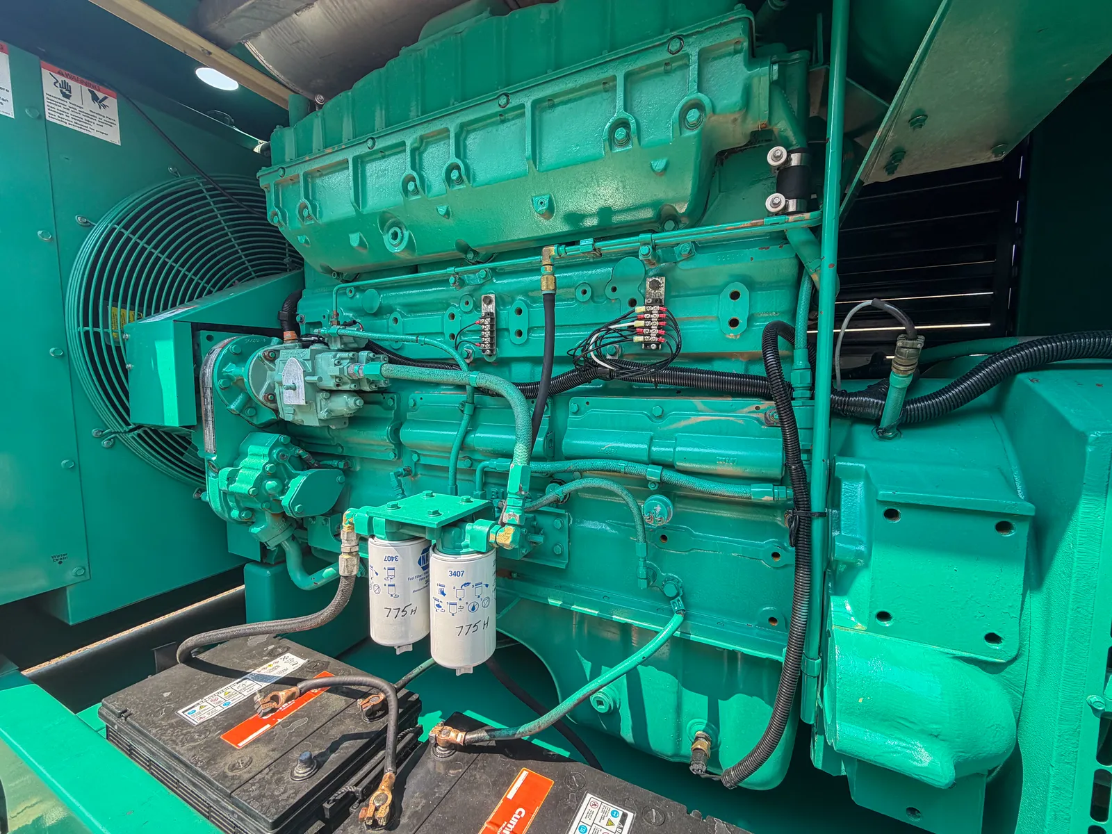 350 KW Cummins #350DFCC, diesel generator set, standby, weatherproof enclosure, 480 Volts, 3 phase, 776 - Image 4