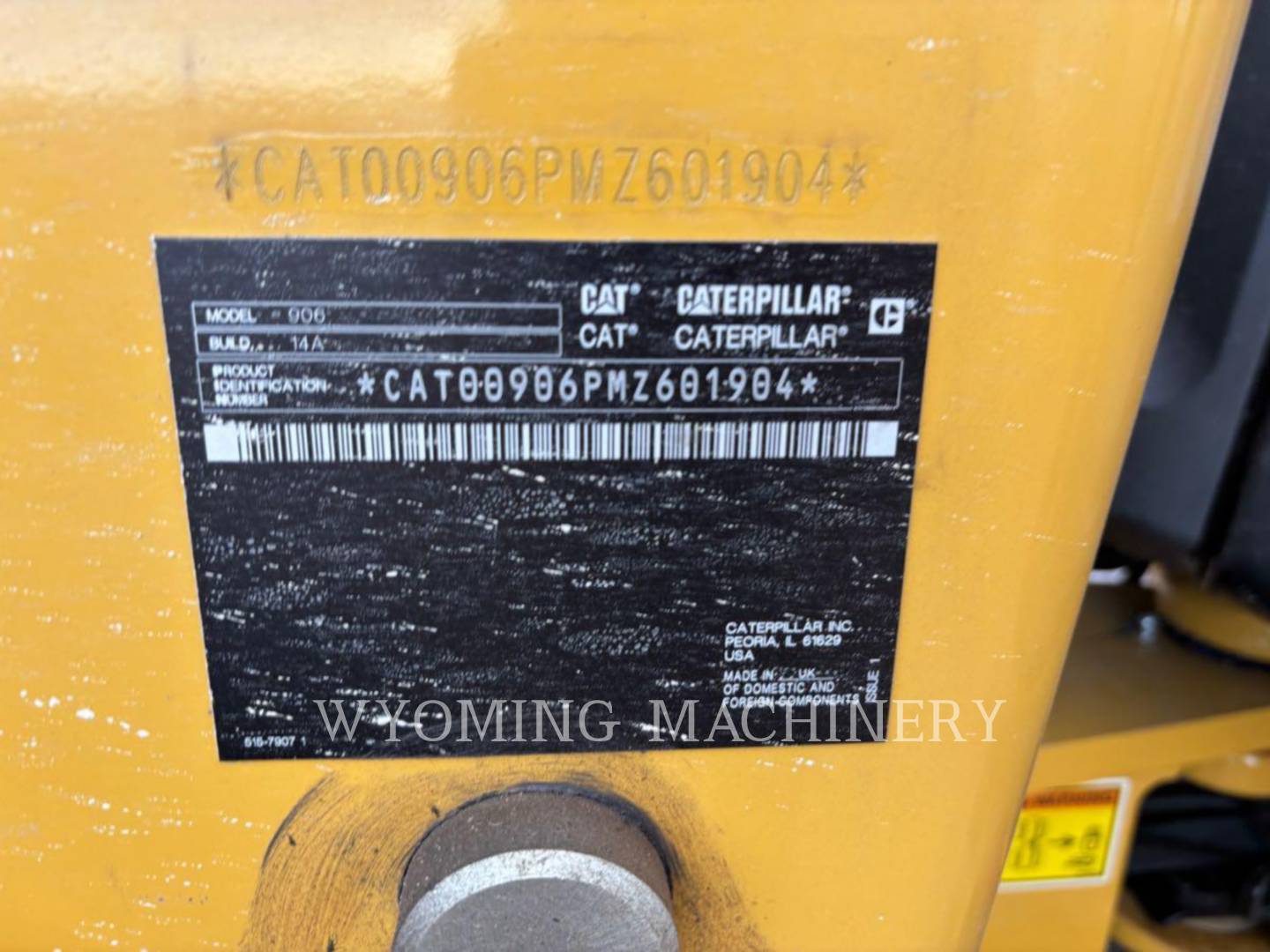Cat 906, Wheel Loader, 208 hours, S/N: MZ601904, 2026 - Image 6