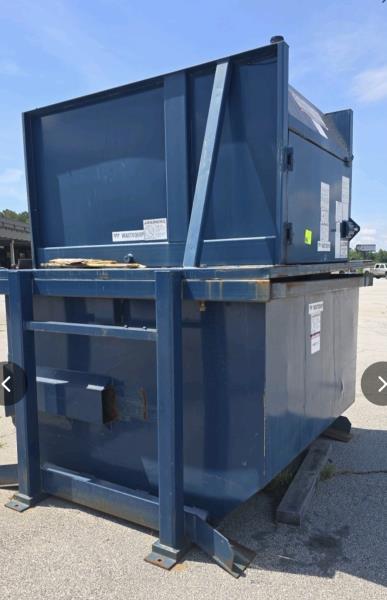 Wastequip #D-600, vertical compactor, 27" x 48" feed opening, 28300 lb. ram force, 3 HP, 16" ram stroke, 18" - Image 4