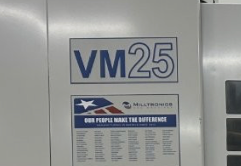 Milltronics #VM25IL, CNC Vertical Machining Center, 50" X, 25" Y, 24" Z, 56" x 24" table, 24/15 HP, 10,000 - Image 2