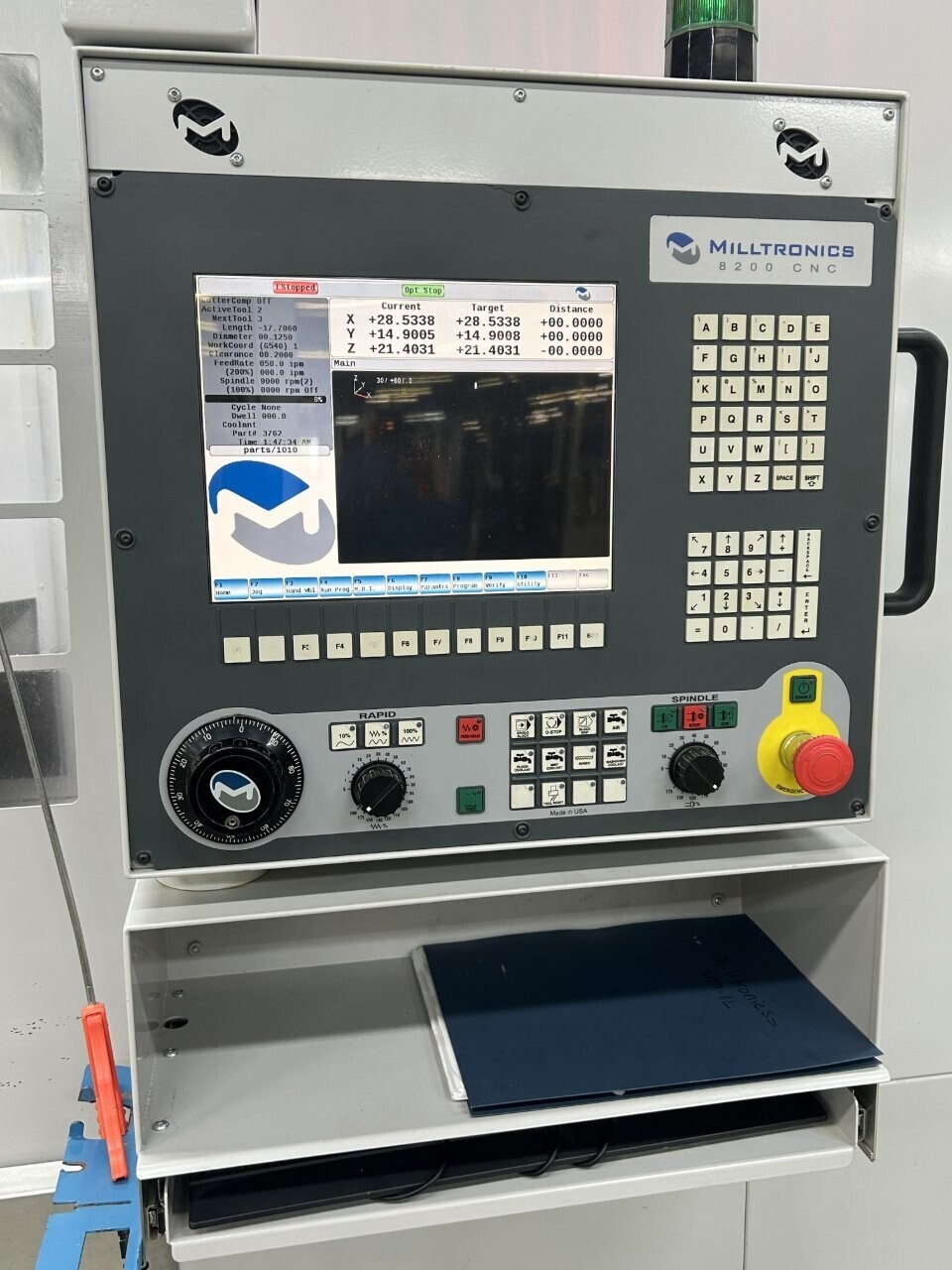 Milltronics #VM25IL, CNC Vertical Machining Center, 50" X, 25" Y, 24" Z, 56" x 24" table, 24/15 HP, 10,000 - Image 5