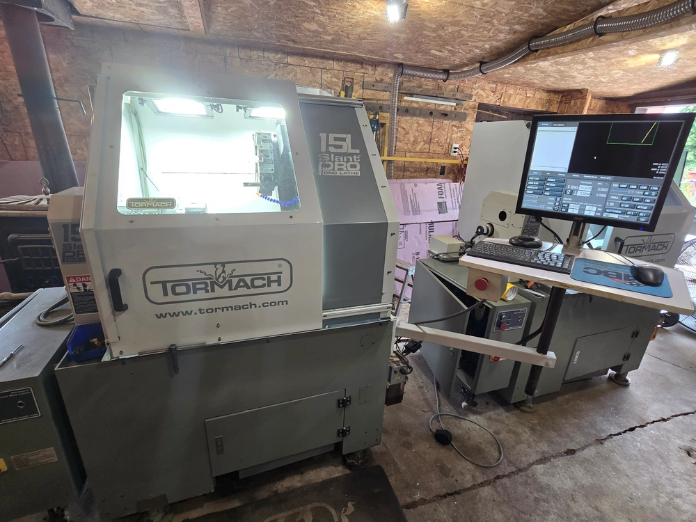Tormach #15L-Slant-PRO, CNC Lathe, 15" turning diameter, 6" chuck, 1.5" bar, 12" centers, 180-3500 RPM - Image 2