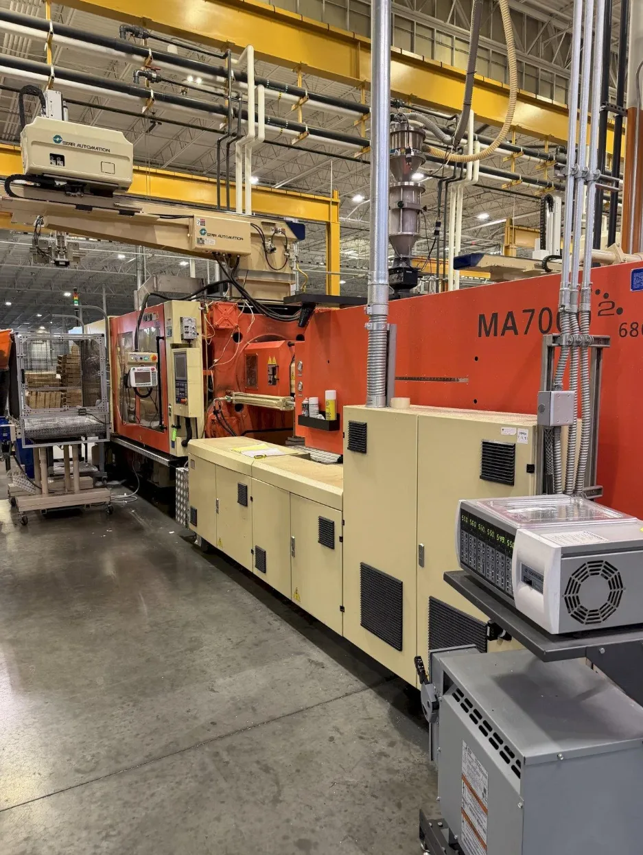 787 Ton, 118.5 oz., Haitian #MA7000II, Injection Molding Machine, 55.3" x 54.5" platens, 37.8" tie bars - Image 3