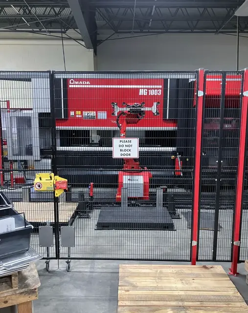 100 Ton, Amada #HG1003ARS, CNC Press Brake, 10' bed length, 106.3" between housing, 9.8" stroke, 1.7' throat - Image 2