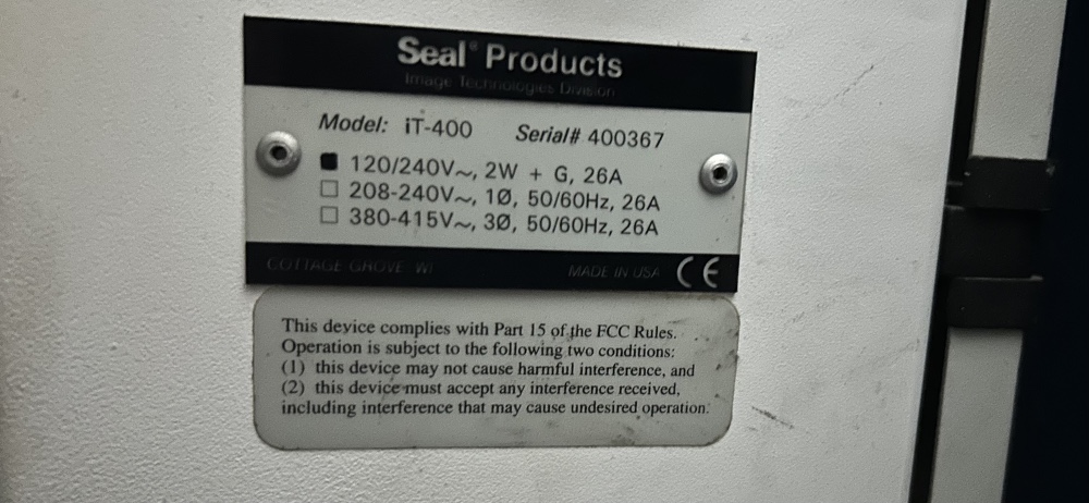 41" Seal #Image-400, laminator w/ heater, great condition - Image 10
