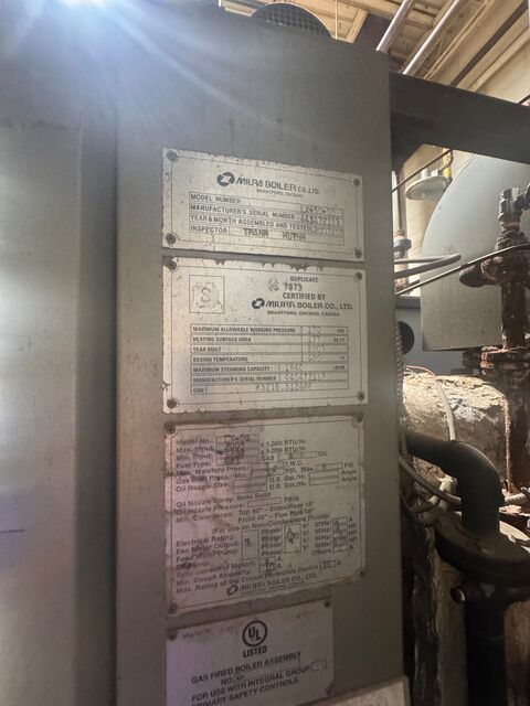 Miura #LX-50-05, Watertube Boiler, Ultra Low NOx, Natural Gas, 50 HP - Image 4