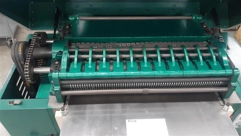 25" Grizzly Industrial #G0603X, industrial helical head planer, showroom grade / mechanically flawless - Image 6