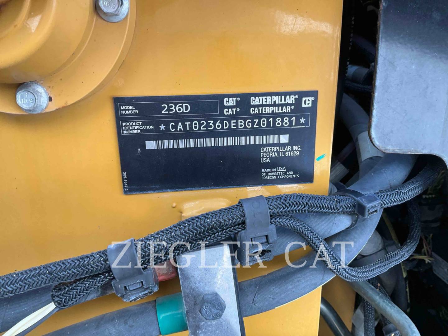 Cat 236D, Skid Steer Loader, 1237 hours, S/N: BGZ01881, 2015 - Image 6