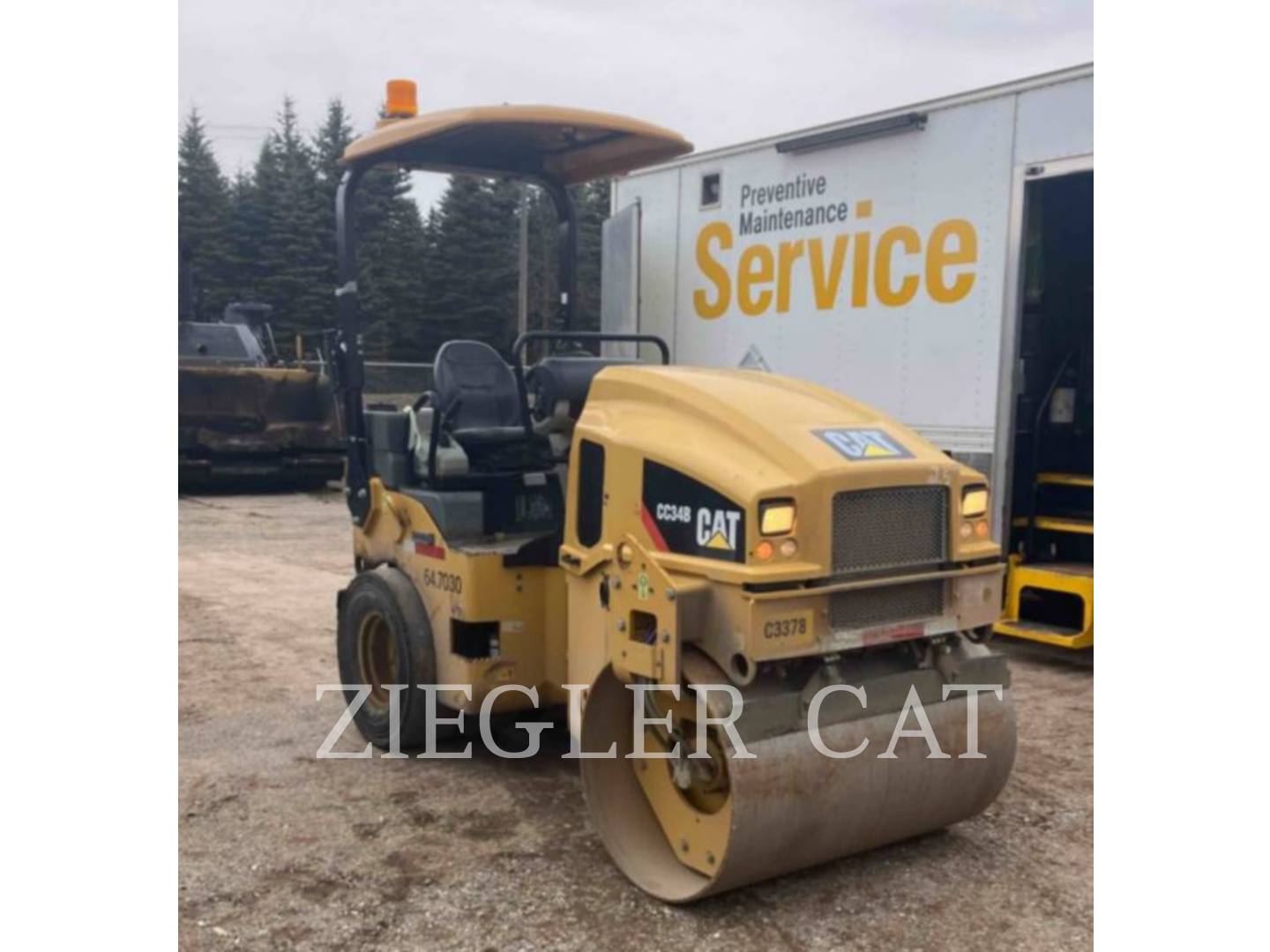 Caterpillar CC34B, Compactor, 1035 hours, S/N: CC300298, 2019 - Image 2