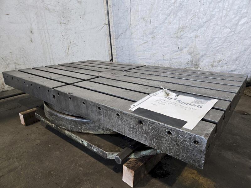 36" x 60" Lucas, air lift rotary table - Image 2