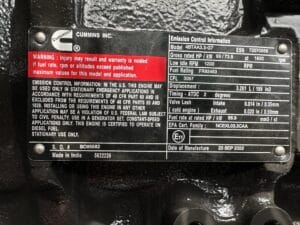 60 KW Cummins #4BTAA3.3-G7, diesel generator set, 120/240 Volts, 1-phase, 99 HP @ 1800 RPM, Tier 3, sound - Image 3