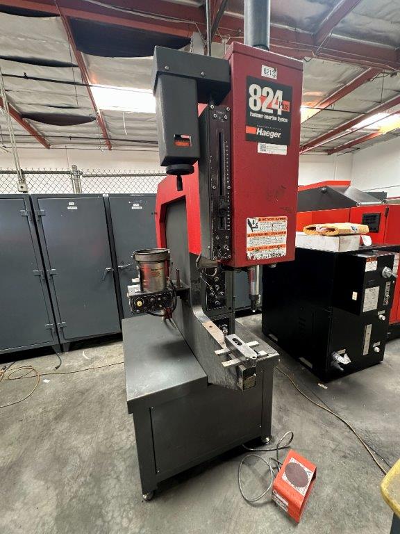 8 Ton, Haeger #824-Plus-1-H, hardware insertion press, 24" throat, 8.5" stroke, 40 SPM, 3 HP, 1999 - Image 1