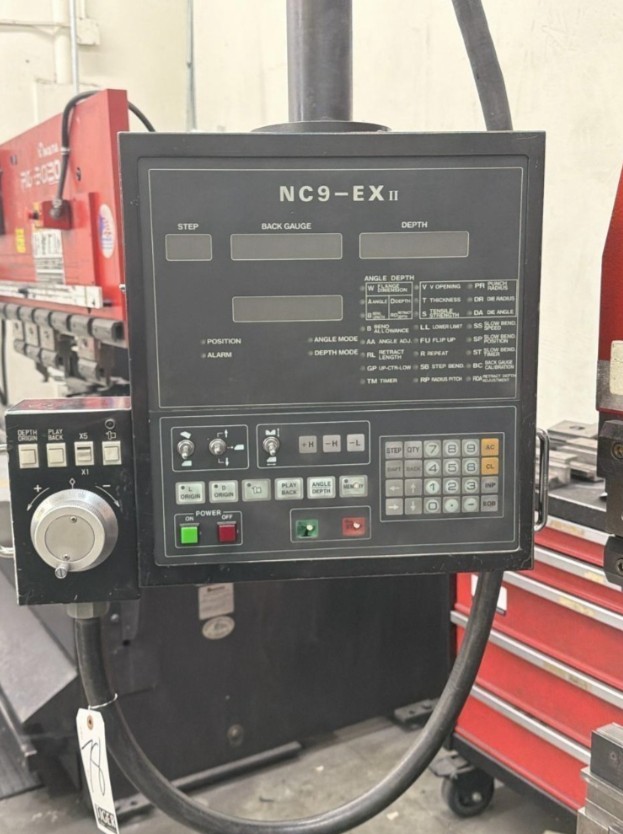 55 Ton, Amada #RG-50, CNC press brake, 6.8'OA, 59.84" between housing, 3.9" stroke, 15.75" throat, 14.57" - Image 2