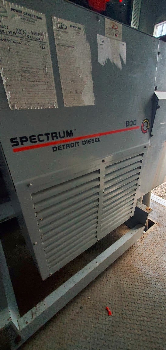 800 KW Spectrum, standby diesel generator set, 277/480 Volts, 3-phase, 1232 HP Detroit Diesel 16V92 engine - Image 6
