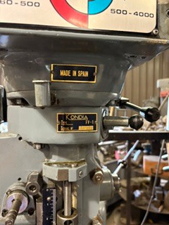 CLAUSING KONDIA VERTICAL MILL - Image 3