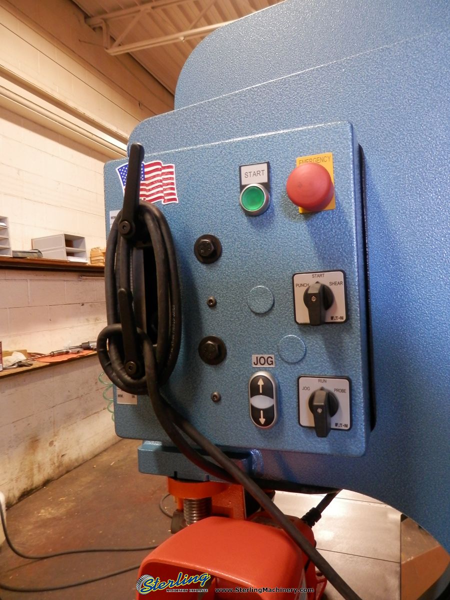 6" x 6" x 1/2" Scotchman #12012-24M, 120 ton hydraulic ironworker, 12" throat, rod shear, warranty, new - Image 6