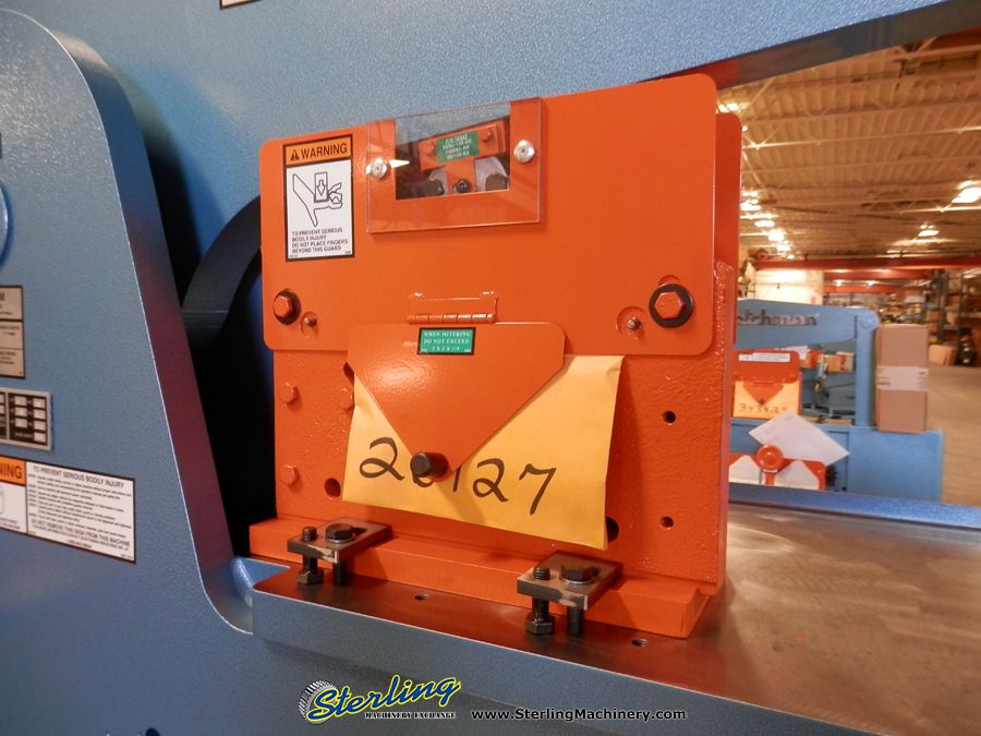 6" x 6" x 1/2" Scotchman #12012-24M, 120 ton hydraulic ironworker, 12" throat, rod shear, warranty, new - Image 8