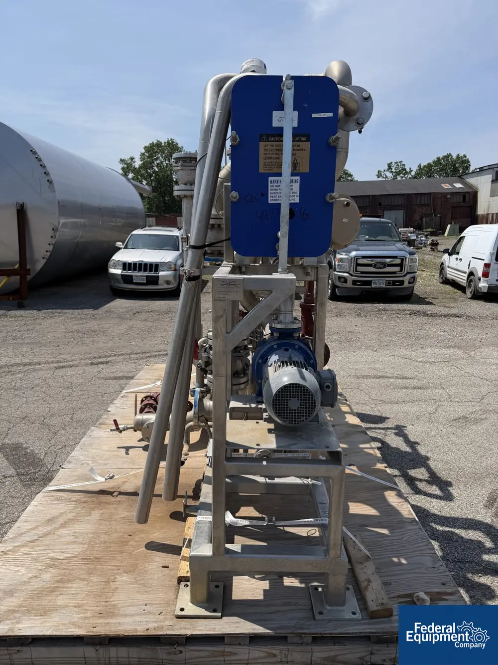 Alfa Laval Temperature Control Skid, Stainless Steel, w/ 18.4 sq.ft heat exchanger (2 available) - Image 5